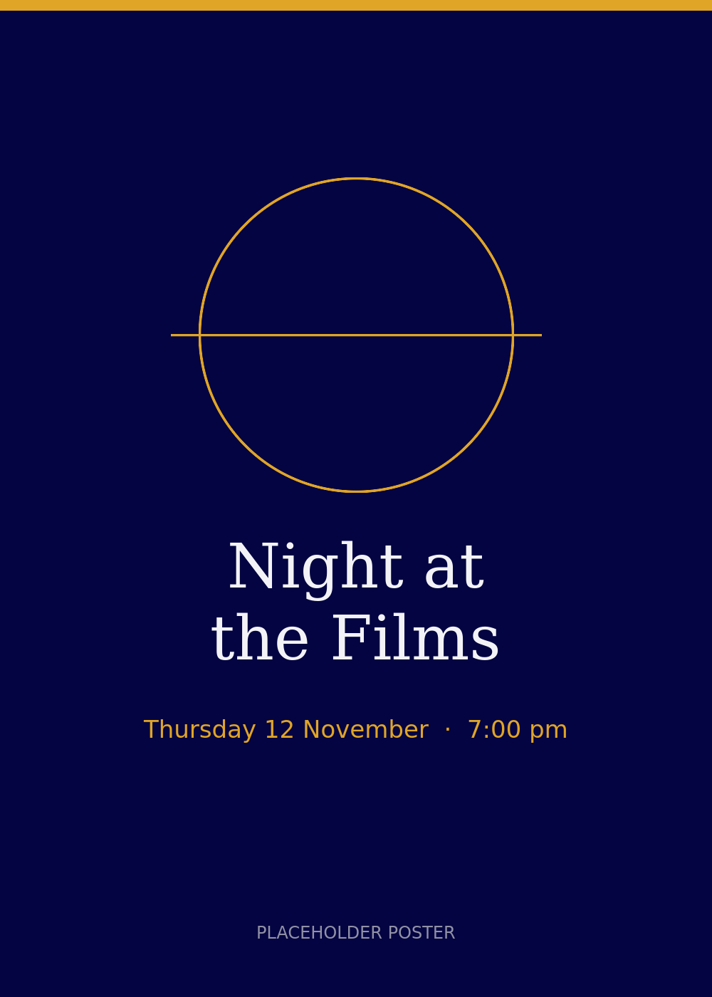 Poster for UJC Night at the Film Festival